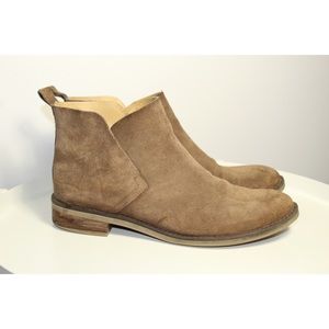 Lucky brand brown leather booties